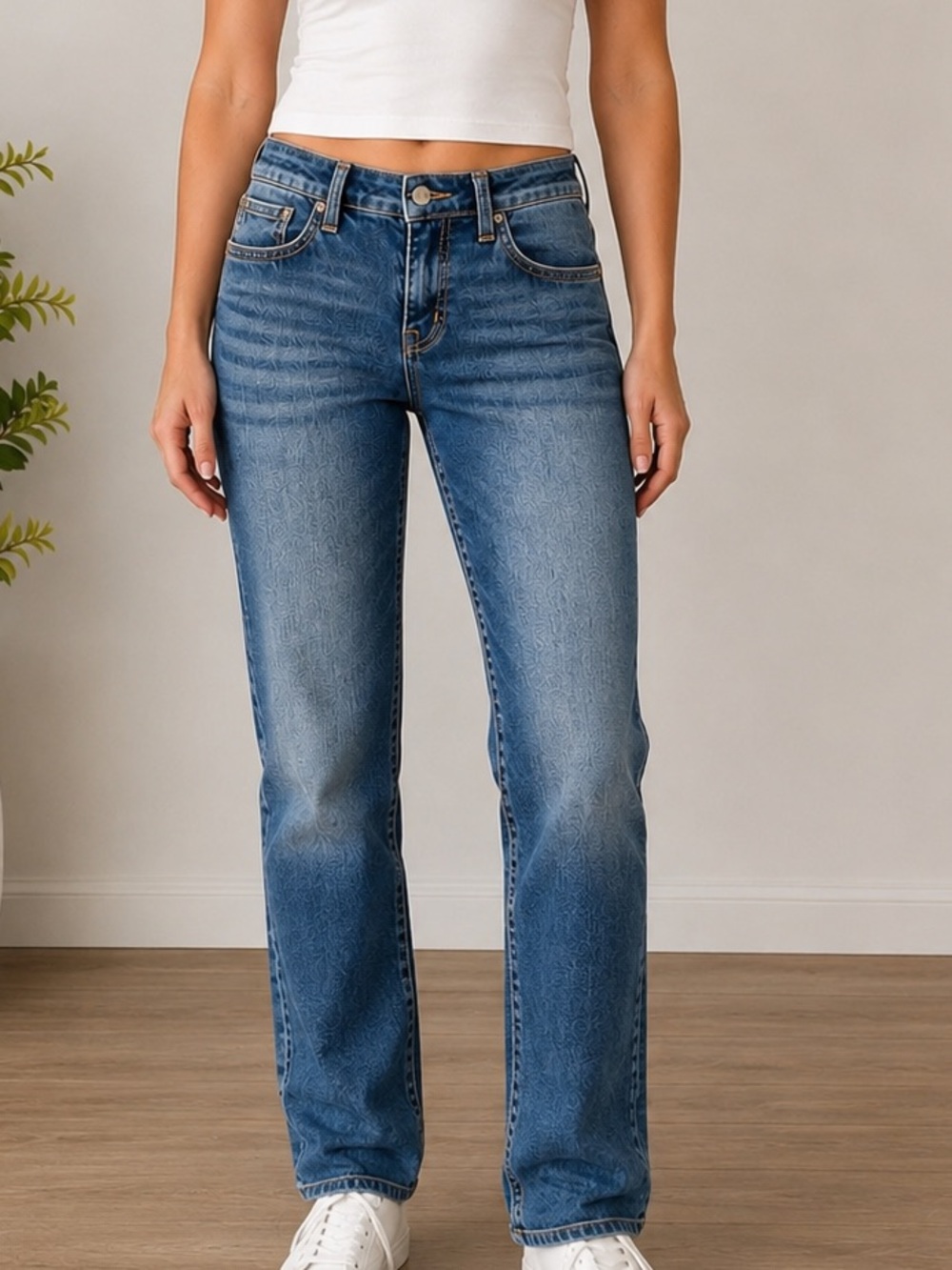BKE Buckle Black Stella Straight Jeans Women’s 30x30 Medium Wash Stretch Denim